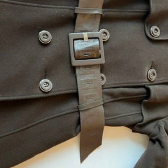Mackage Brown Wool Double-Breasted Coat Size M! - Picture 11 of 16